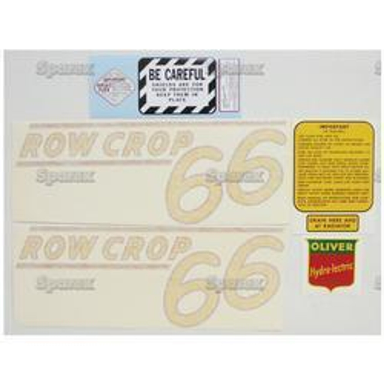 New Oliver 60 Rowcrop (51>) (Yellow) Decal Set