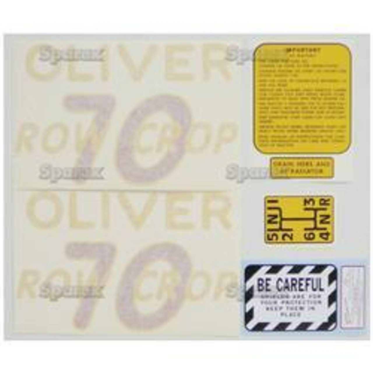 New Oliver 70 Rowcrop Decal Set