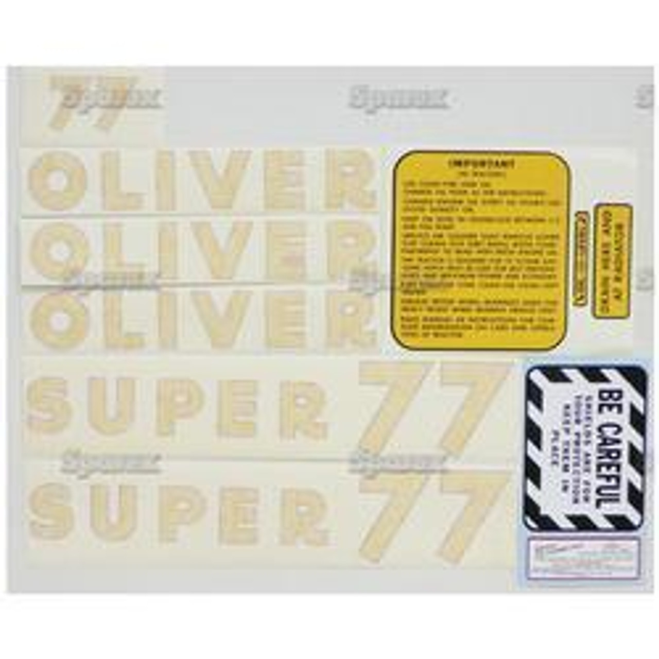 New Oliver Super 77 Decal Set