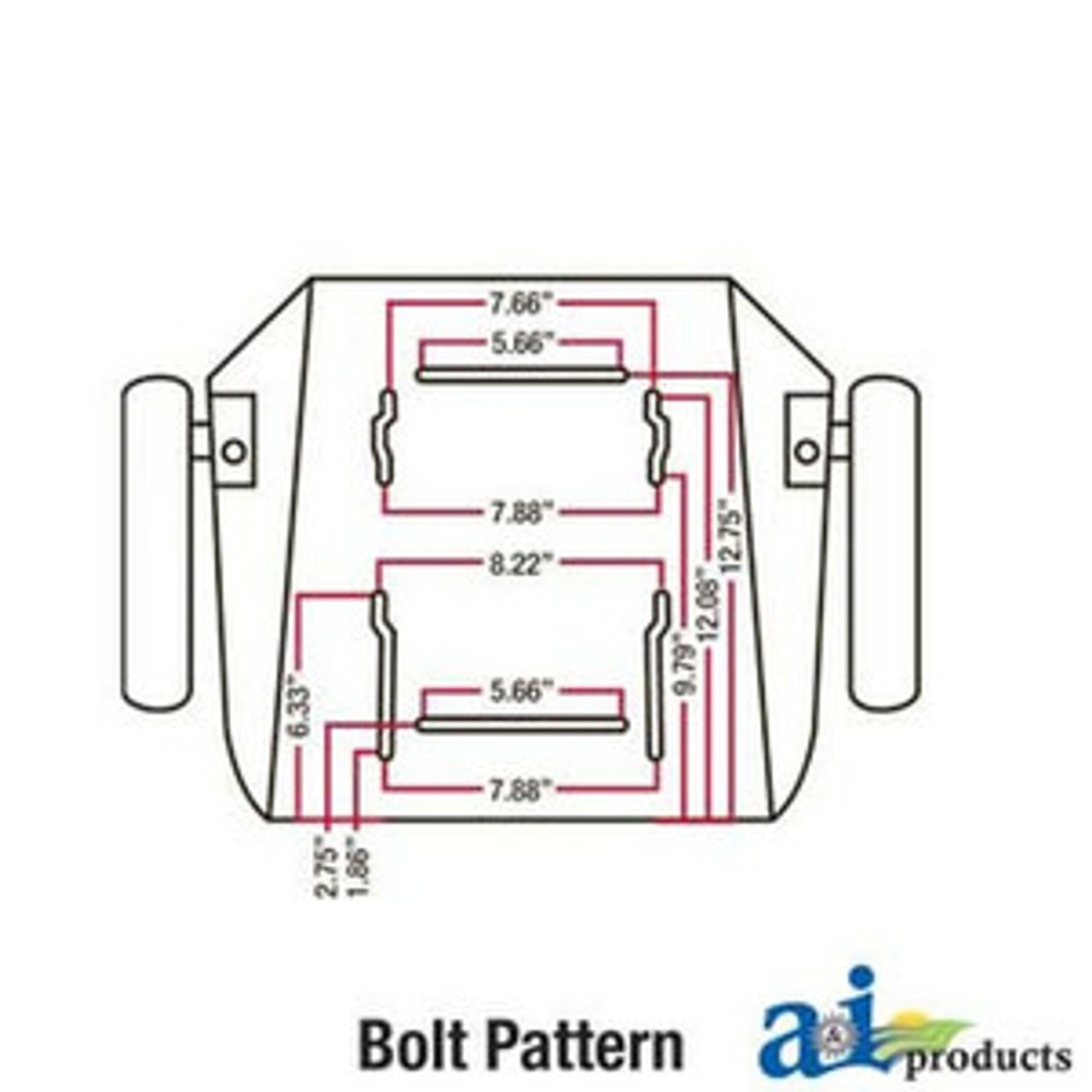 New Seat For Allis Chalmers 175 185 190 200 210 7010 7030 7050 8010 CS140-1V