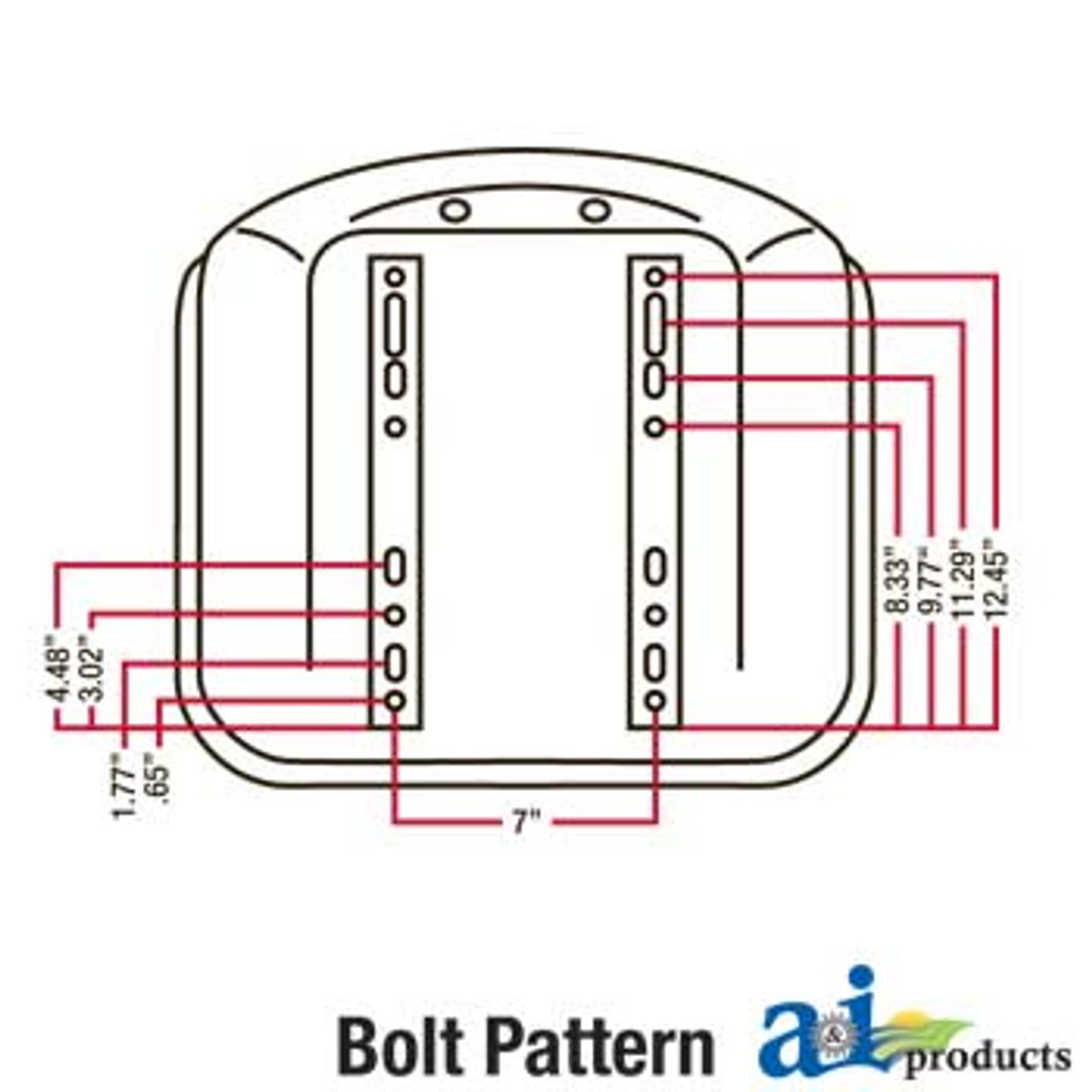 Michigan Style High Back Seat TMS111YL Fits Compact Tractors