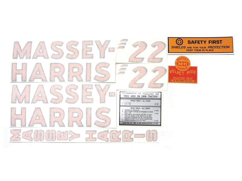 Tractor  DECAL SET - MH22 Part Number S43712