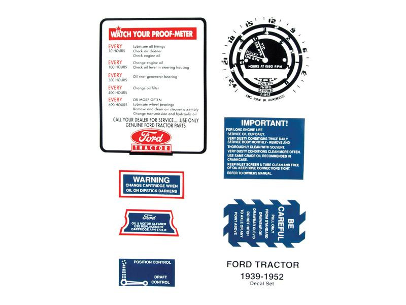 Tractor  DECAL KIT, 9N, 2N, 8N Part Number S61440
