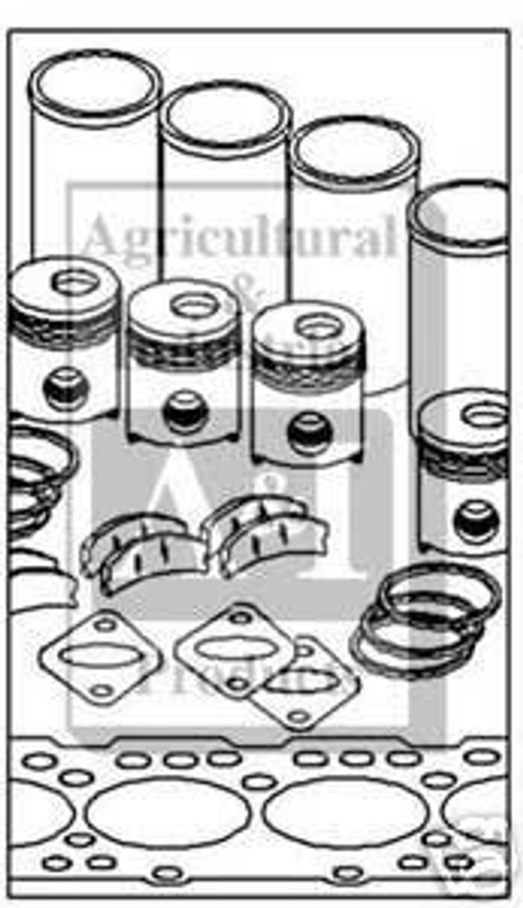 Allis Chalmers Complete Engine Kit fits W WC WD WF