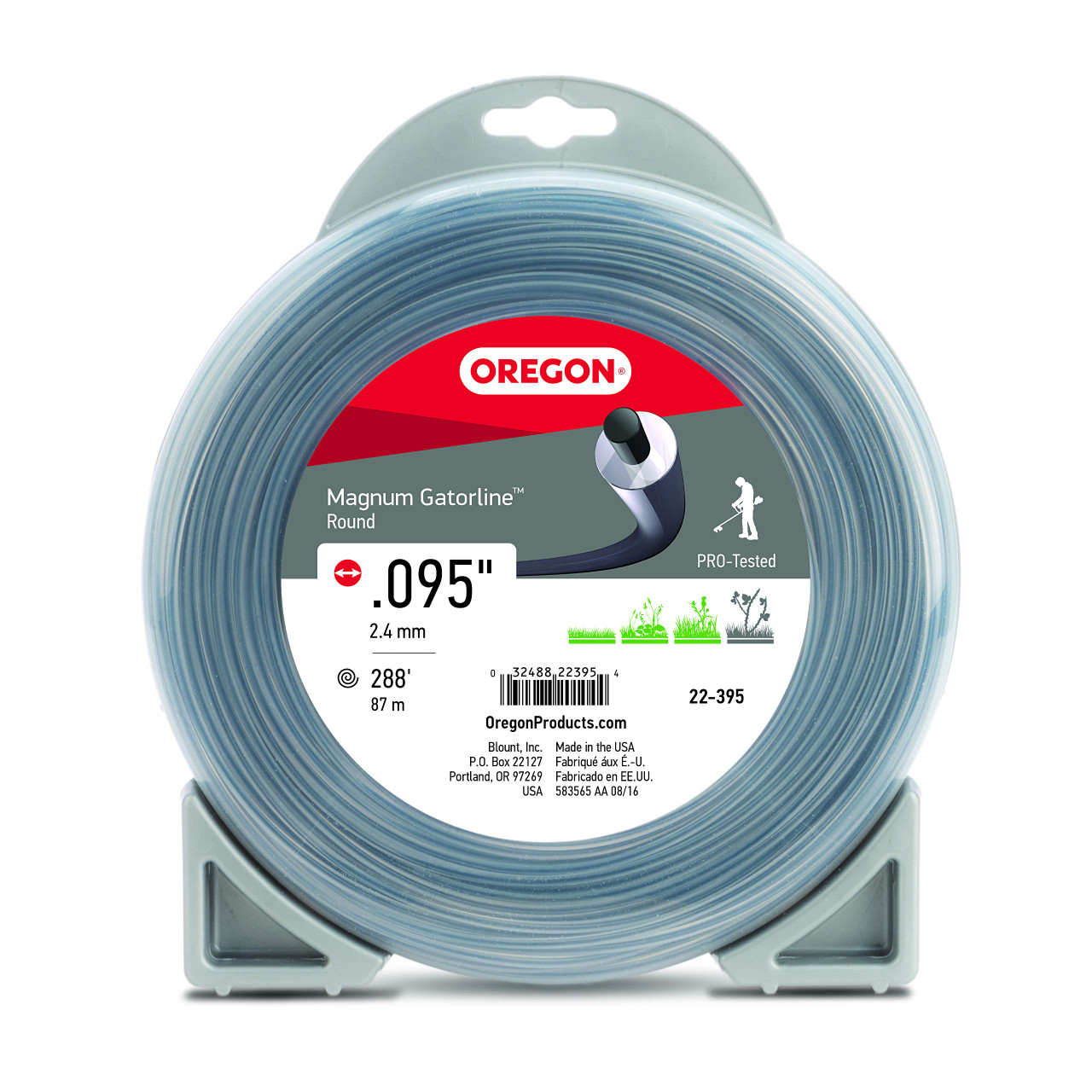 Oregon 22-395 Magnum Gatorline Round Trimmer Line .095-Inch by 288-Foot