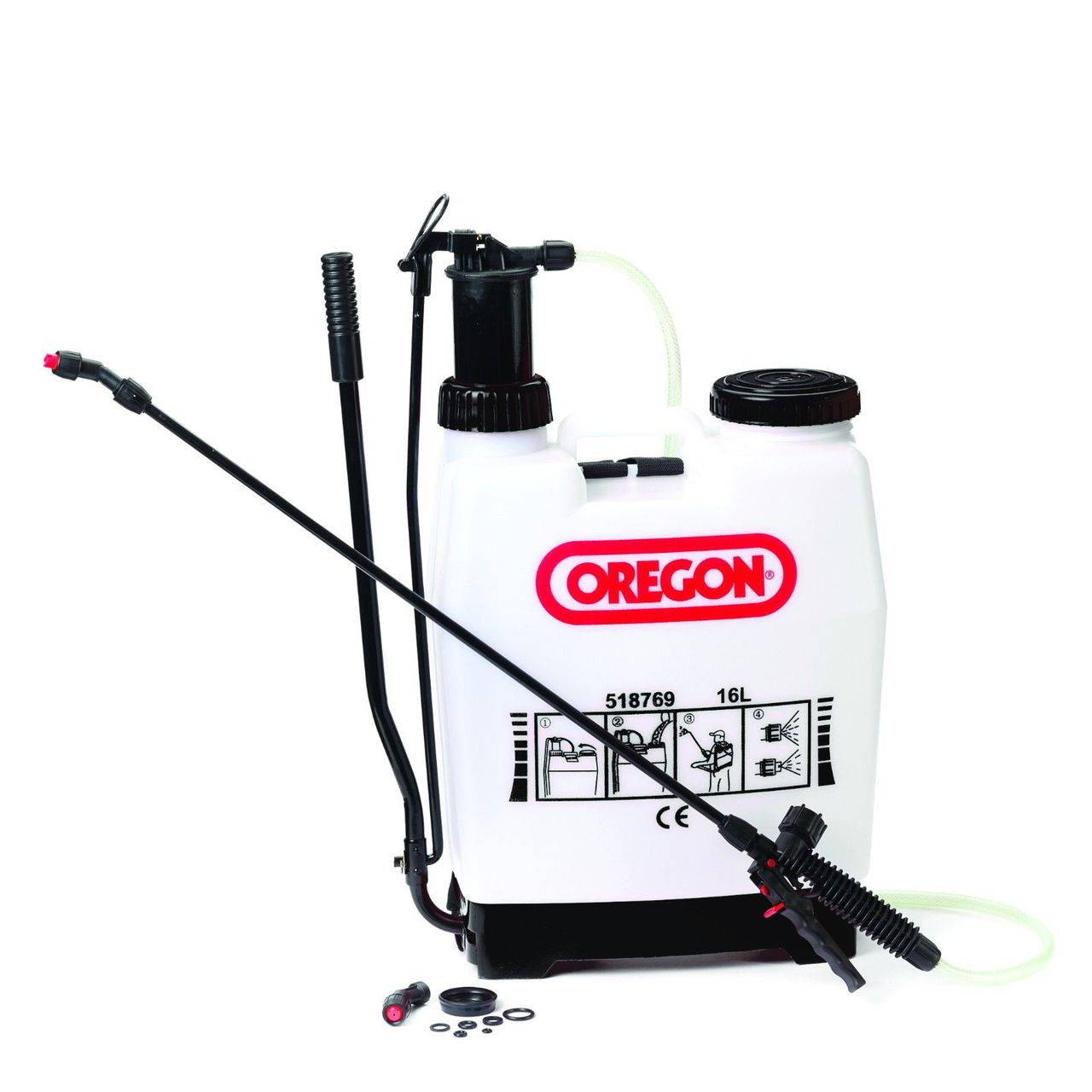 Oregon 16L 4 Gallon Sprayer with Shoulder Strap and Spare Seal Kit 518769