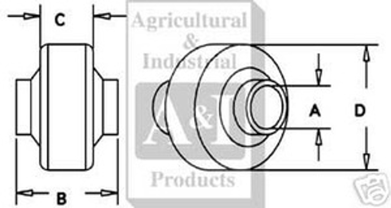 Top Link Weld On Ball Socket CAT 2