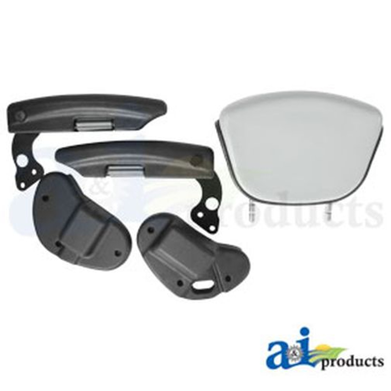 Seat, F20 Series, Slide Track / Armrest / Headrest / Gray Vinyl