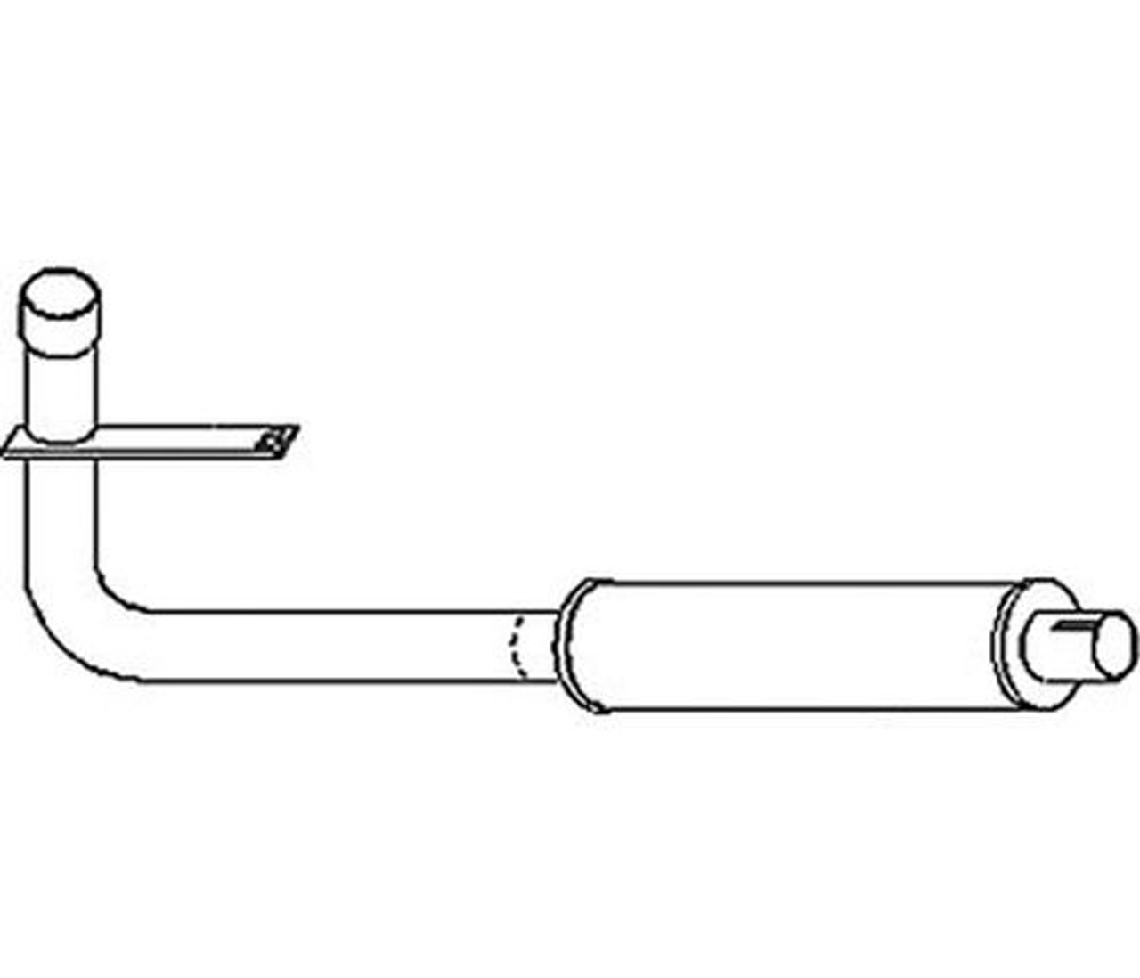 Ford Vertical Muffler Assembly fits NAA 501 601 700 800