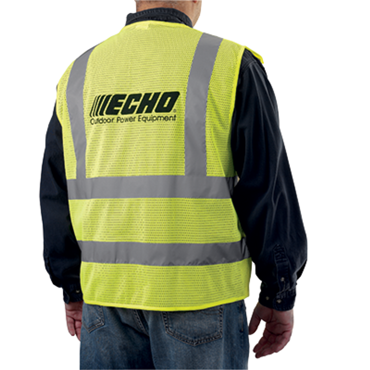 ECHO OEM Hi-Visibility Tear-Away Safety Vest, Large 99988801400