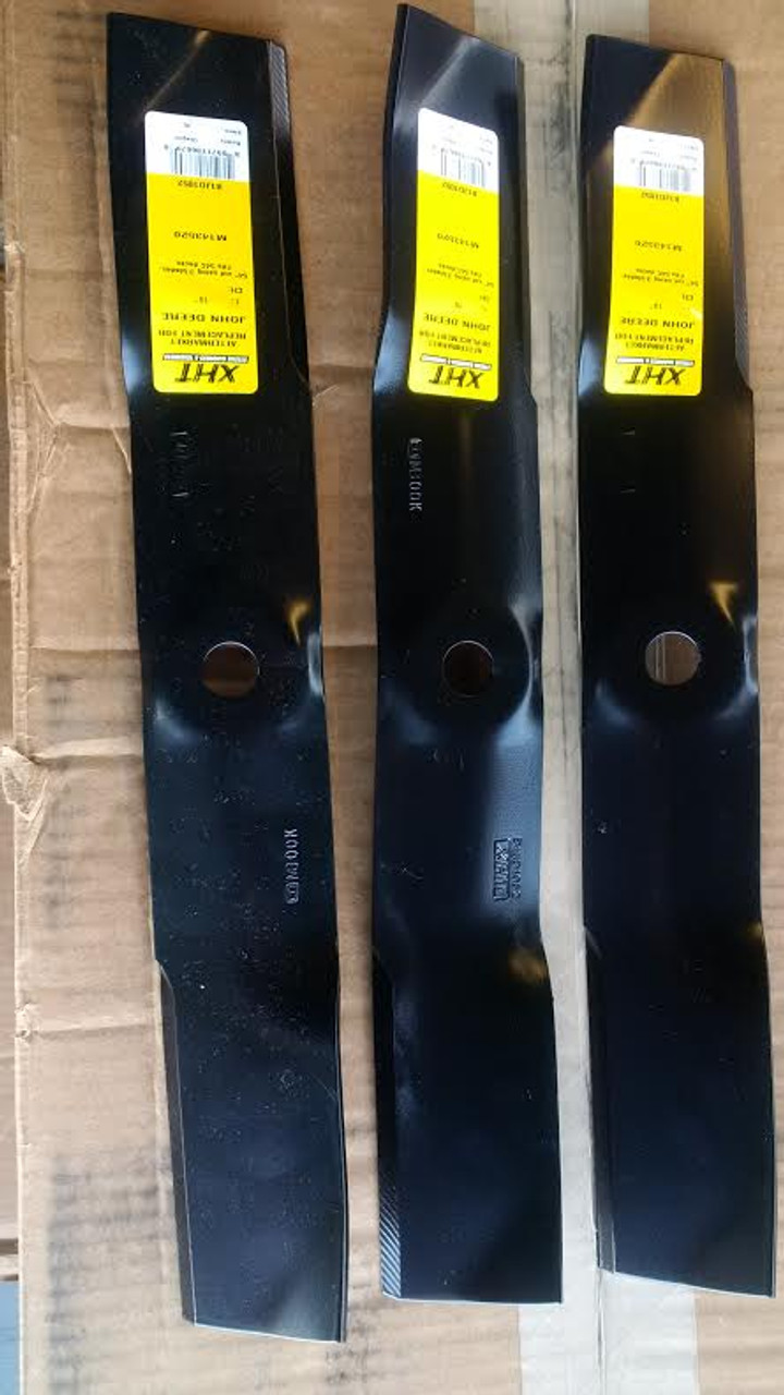 John Deere Mower Blades M143520 Set of 3 for 54" Cut