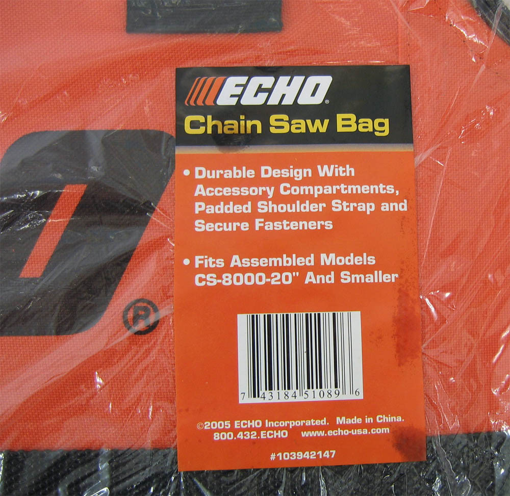 ECHO Chainsaw Carry Bag 103942147 CS370 CS400 CS450 CS500 up to 20