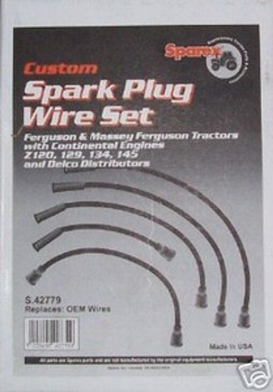 Spark plug wire set: for our replacement distributor