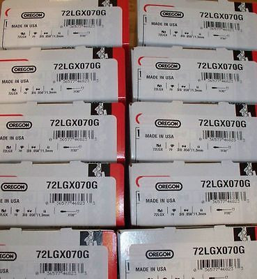 10  Saw Chains 72EXL070G 3/8 .050 70 DL for ECHO 20" CS-590 ,600P, 800P