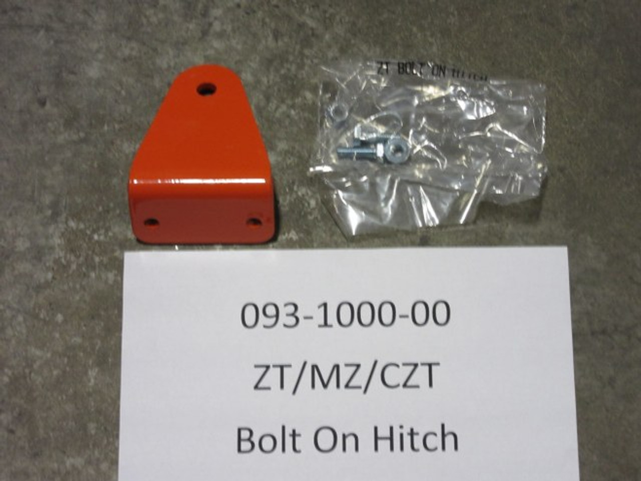 Bad Boy Mower OEM  093-1000-00 ZT/MZ/CZT Bolt on Hitch