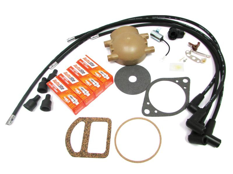 Ford 8N 9N 2N Tune Up Kit, Cap, Wires for Front Mount Distributor
