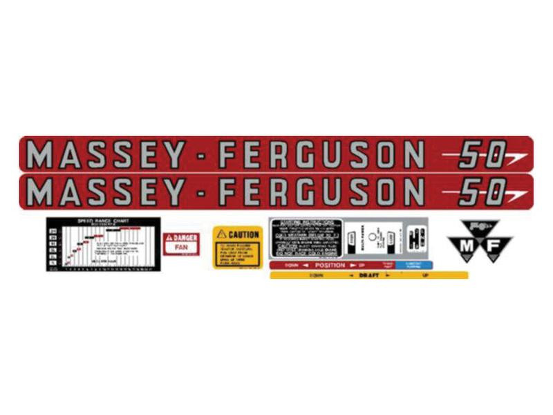 Massey Ferguson Decal Set MF50
