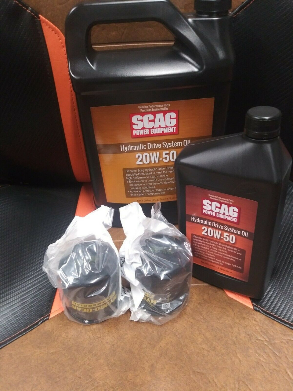 SCAG Genuine OEM Hydraulic Oil Change Kit For Cheetahs SCZ 48 & 52