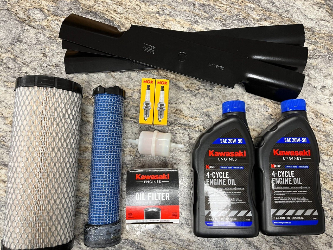 Scag Patriot 52" Cut Tune Up Kit w Blades (Kawasaki FX730) 20W50