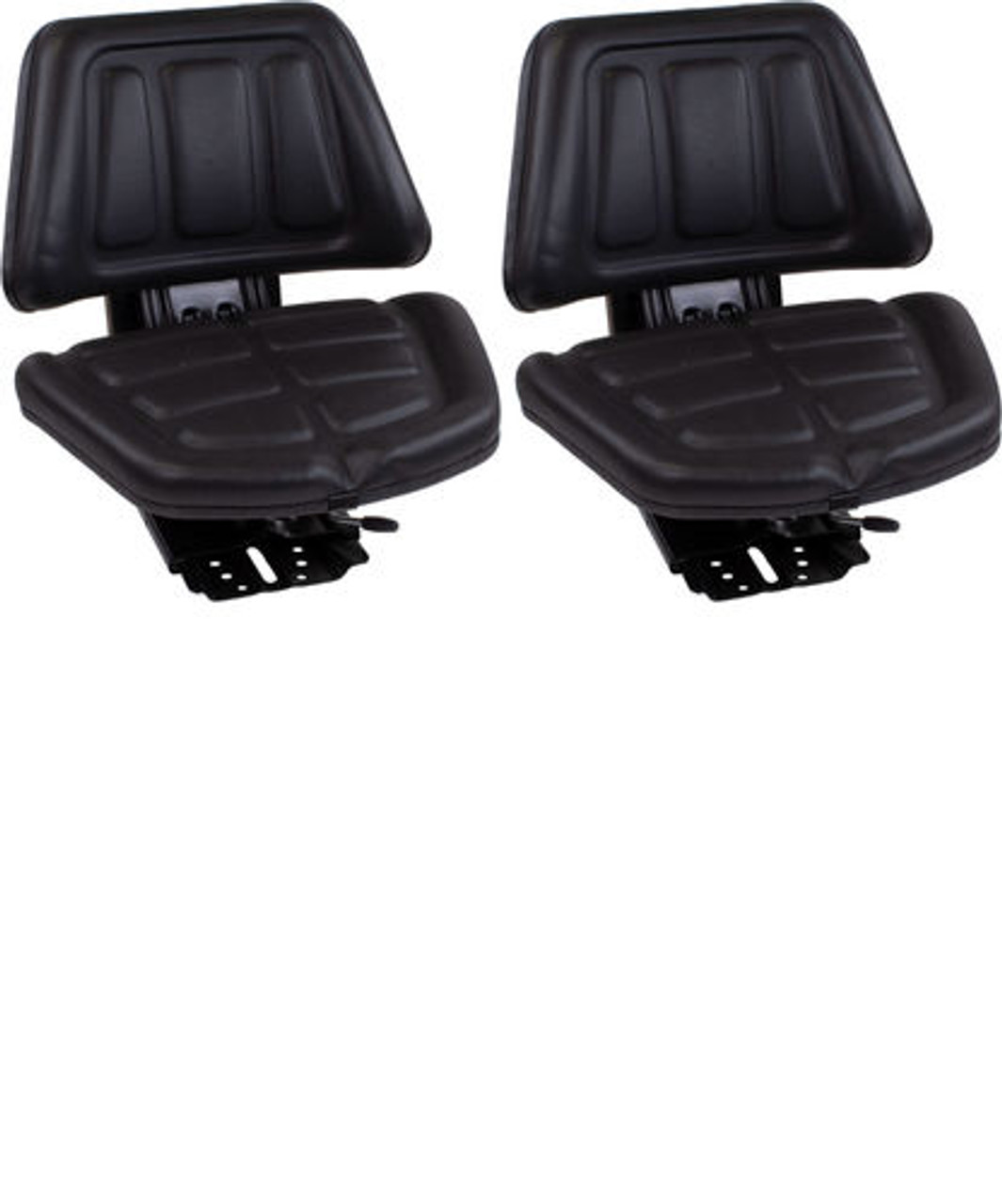 2 Pack Black Trapazoid Universal Tractor Seats Massey Ferguson, Ford and Case-IH