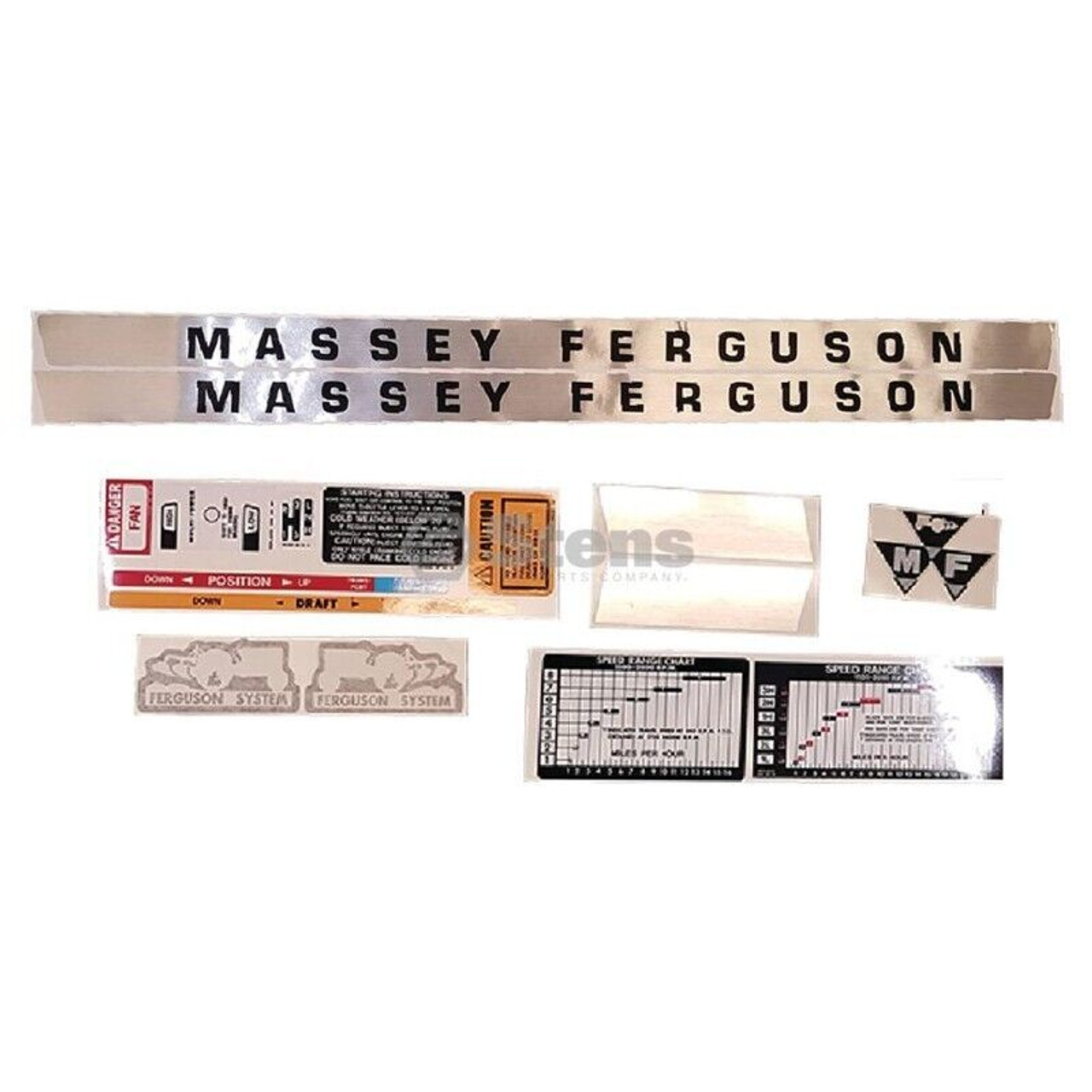 Massey Ferguson Decal Set MF135 Gas Massey Ferguson Decal Set MF135 Gas