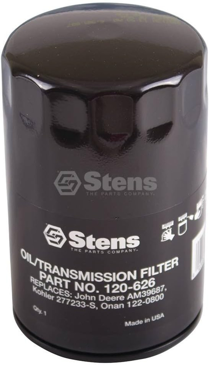 Stens Oil Filter Replaces 6647672, AM34770, AM39687, 277233, 122-0445