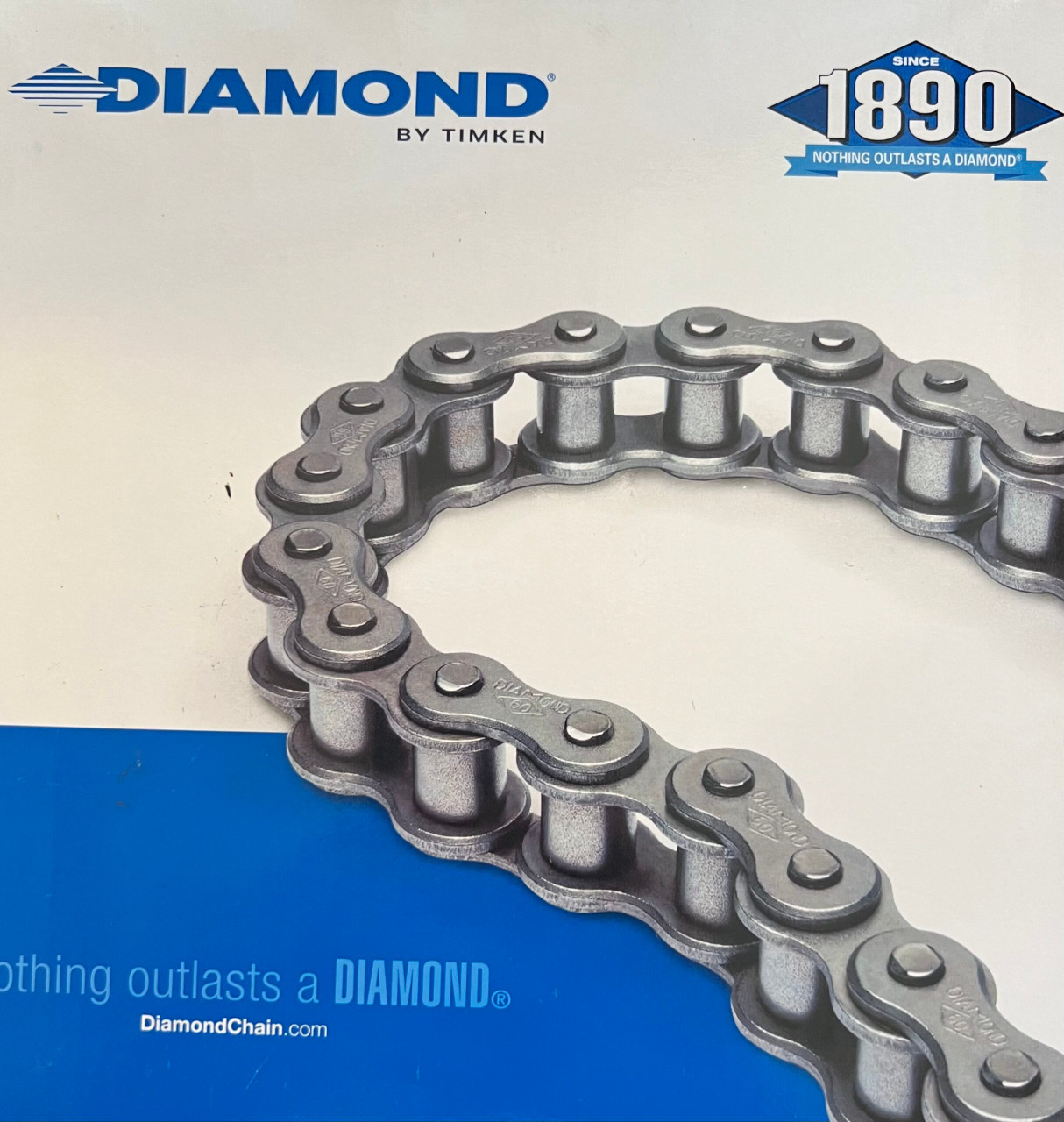 Diamond Roller Chain Size 100H 10ft Roll