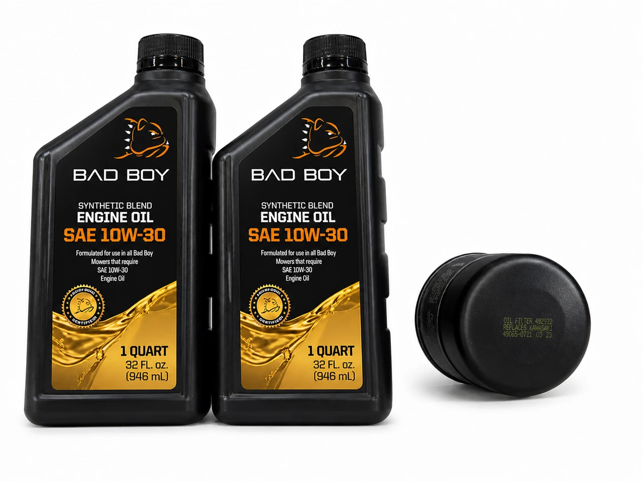 Bad Boy Mowers Oil Change Kit for Rebel & Rogue – Compatible With Kawasaki FX Engines (Premium OEM-Spec Service Kit)