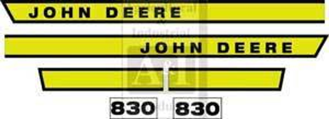 JD 830 Hood Decal Set