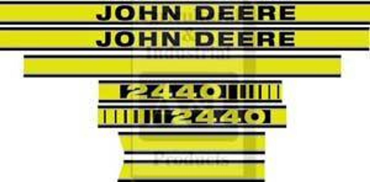 JD 2440 Hood Decal Set