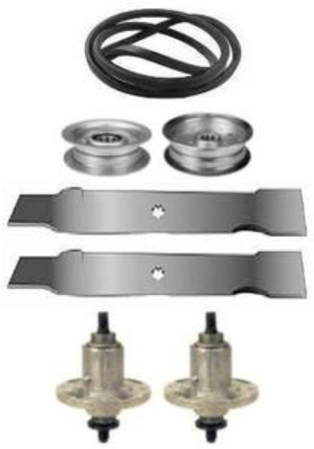John Deere 100 Series 42" Deck Rebuild Kit With Belt, Blades, Idlers