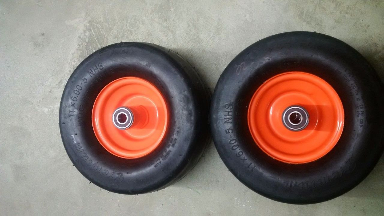 Bad Boy Mowers Front Wheel & Tire Assembly - 11x6.00-5 Size, OEM Part 022-8049-00 For MZ Models 6 thumbnail image