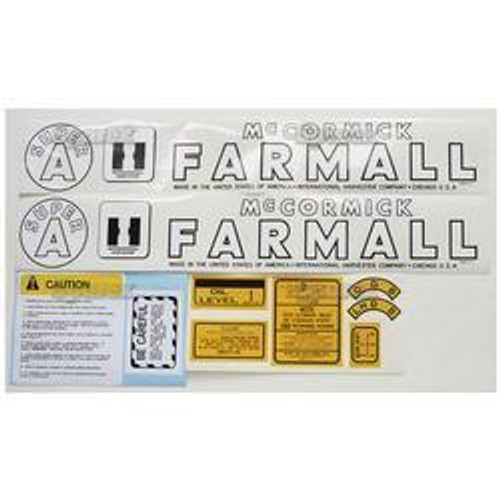 New Farmall Decal Set for Models Super A