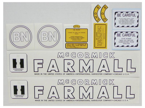 Tractor  Decal Kit, Farmall BN Part Number S56926