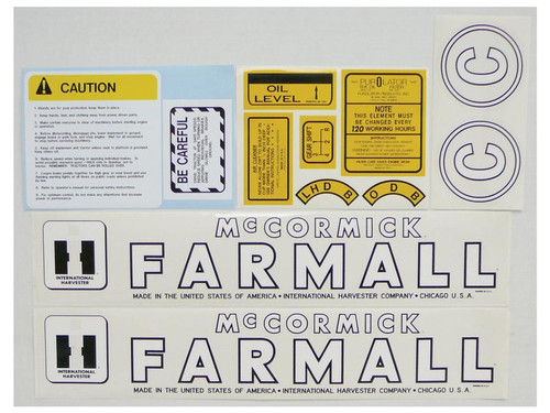 Tractor  Decal Kit, Farmall C Part Number S56927