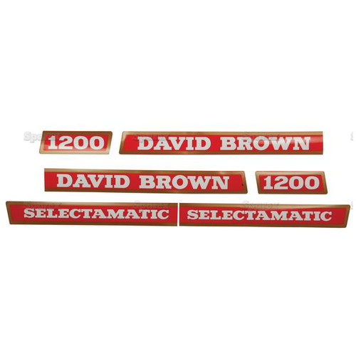 Decal Set David Brown 1200 - Selectamatic