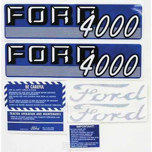 Tractor  DECAL KIT COMPLETE 4000G 62/64 Part Number S67696