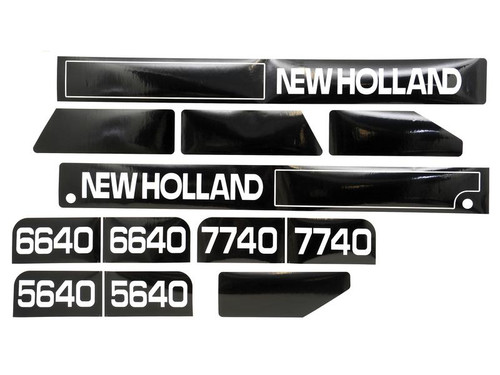 Tractor  DECAL SET - HOOD -NH 5640,6640,7740 Part Number S68253