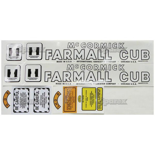 Tractor  DECAL KIT, FARMALL CUB Part Number S70711