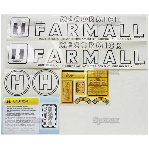 Tractor  Decal Kit, Farmall H Part Number S70712