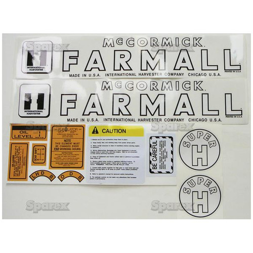 Tractor  Decal Kit, Farmall Super H Part Number S70717