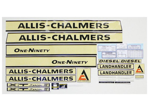 Tractor  Decal Kit, AC 190XT, Creme Background Part Number S70727