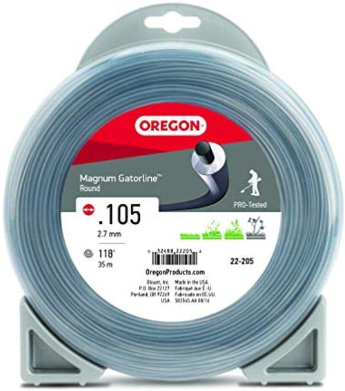 Oregon 22-205 Magnum Gatorline Round Trimmer Line .105-Inch by 114-Foot