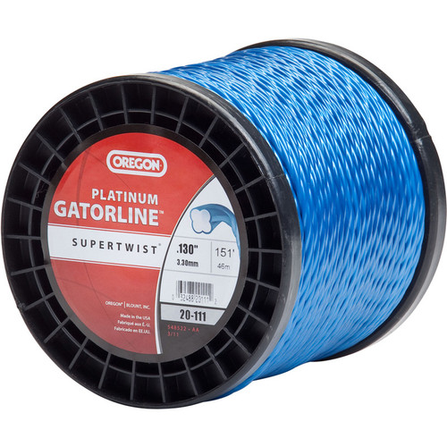 Oregon 20-111 Platinum Gatorline 1-Pound Spool String Trimmer Line 0.130-Inch Gauge , Blue