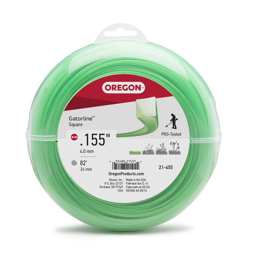 Oregon 21-455 Gatorline Square String Trimmer Line .155-Inch Diameter 1-Pound Donut