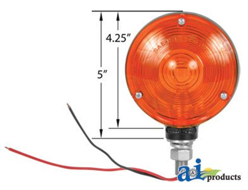 Amber 12 Volt Warning Light fits many models