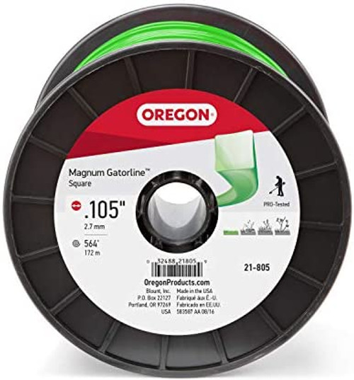 Oregon 21-805 Gatorline 3-Pound Spool of .105-Inch-by-538-Foot Square String Trimmer Line