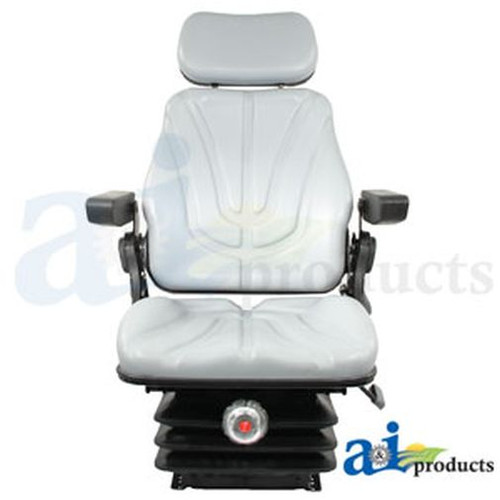 Seat, F10 Series, Mechanical Suspension / Armrest / Headrest / Gray Vinyl