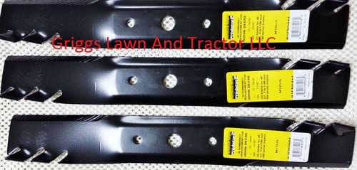 JD Mower Blade GX20250 or GX20819 Predator Style 48" Cut Set Of 3