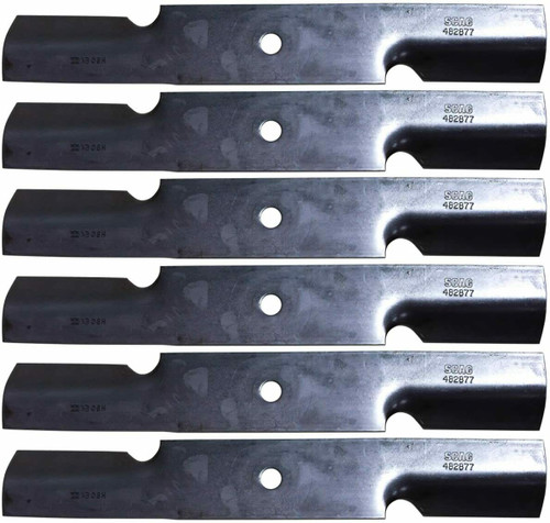 SCAG Genuine OEM 6 Pack 16.5 Cutter Blades 482877 for 48 Deck